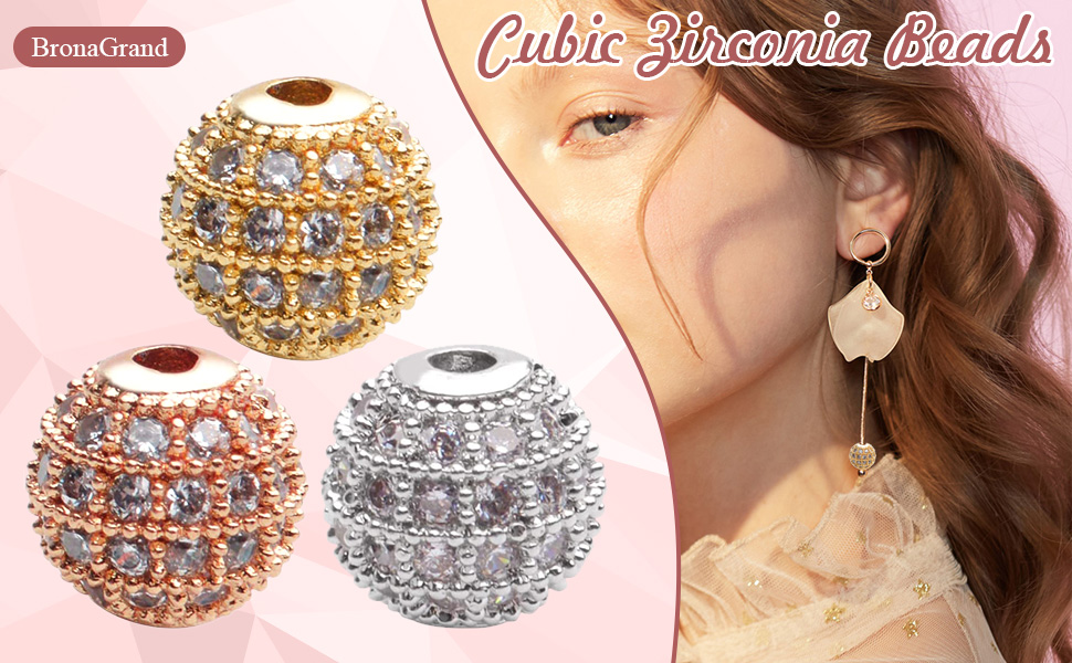Cubic Zirconia Beads