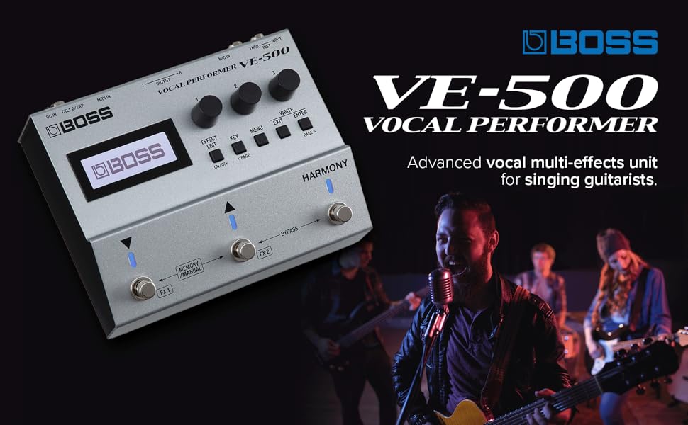 BOSS VE-500 ボーカルパフォーマー Vocal Performer VE-500 BOSS | Multi-effet évolué pour