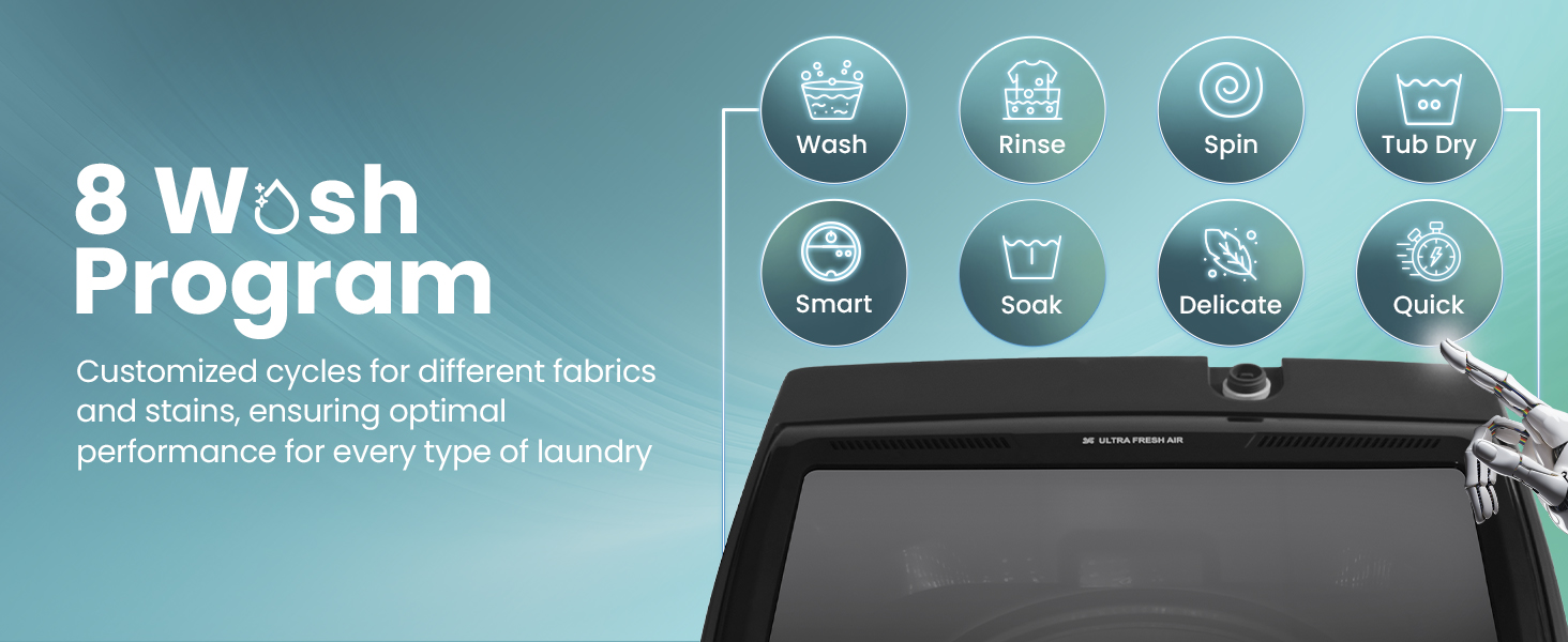 8 wash program