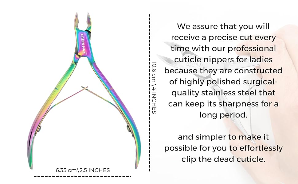 Green Max Cuticle NippersNail ClippersSharp Cuticle Cutters