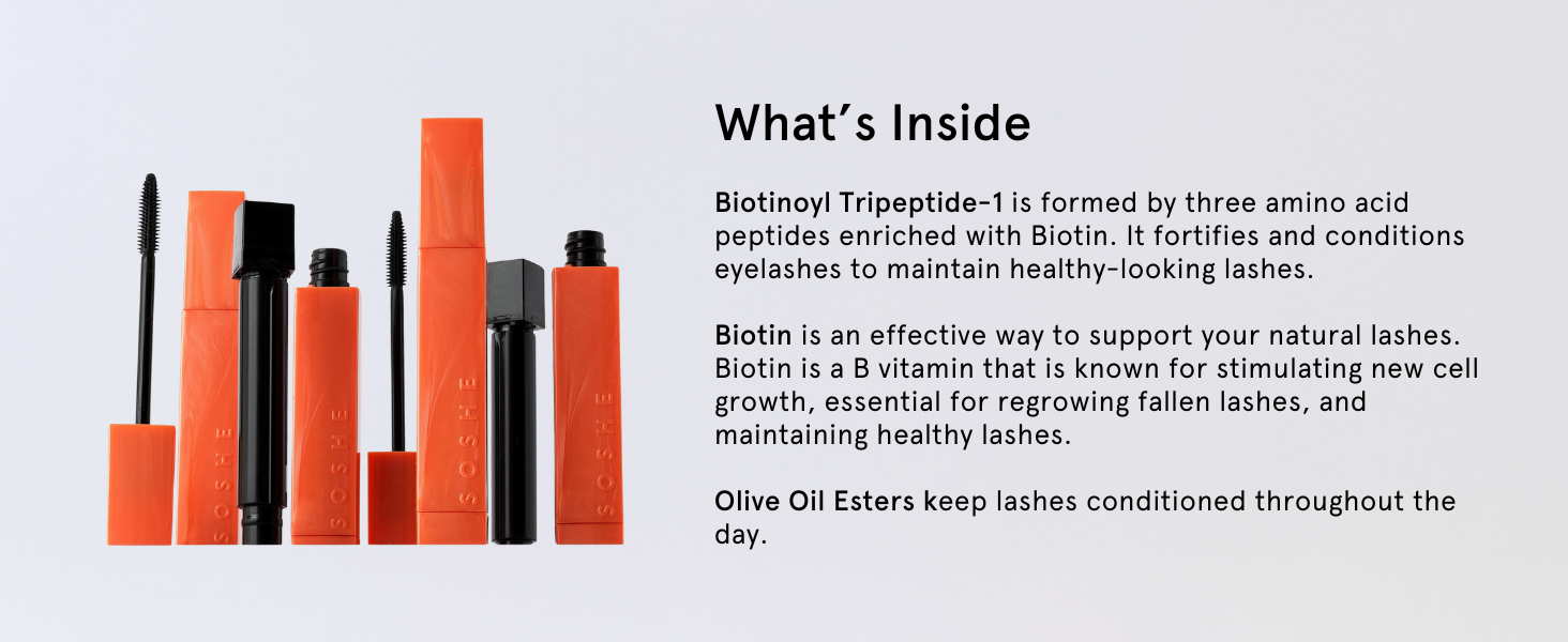 Key Ingredients: Biotinoyl Tripeptide-1, Biotin, and Olive Oil Esters.