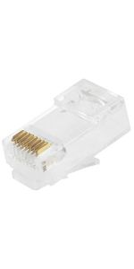 Amazon.co.jp: TycoElectronics RJ45コネクタ 8極8芯 CAT5E CAT6