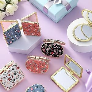 small compact mirror for purse gold compact mirror pocket mirror for women flower knows mirror