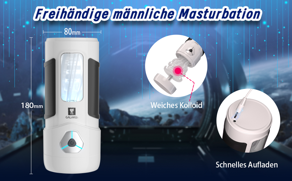 Elektrischer Masturbator Penistrainer Vibrator mit App Steuerung