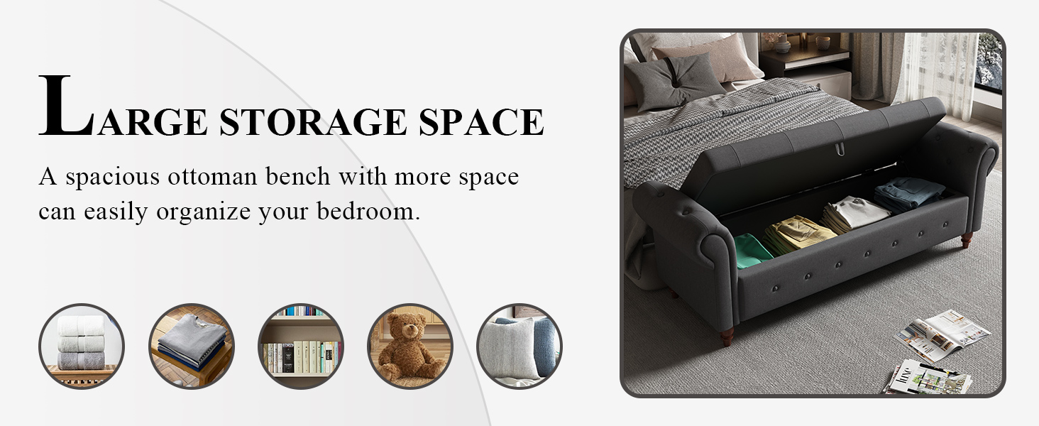 Storage Ottoman Bench
