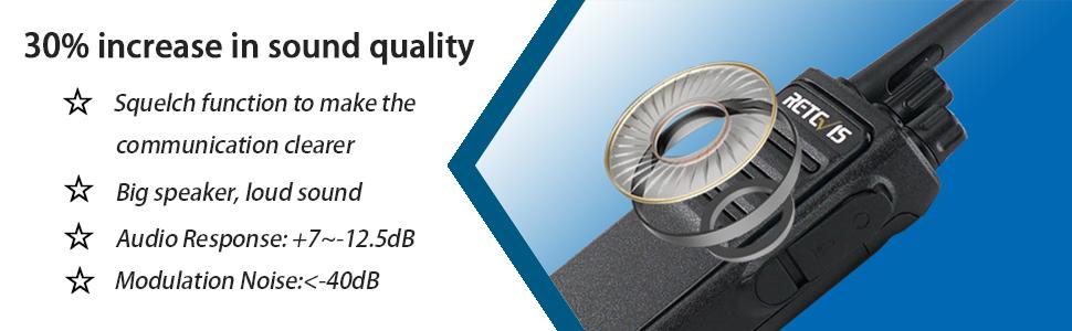 2 way radio clear and lound sound