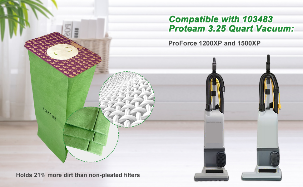 103483 pro team vacuum bags