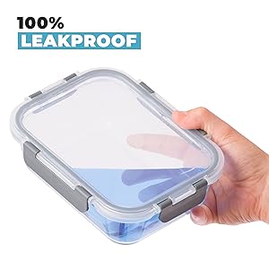 glass meal tub ovenproof containers lids