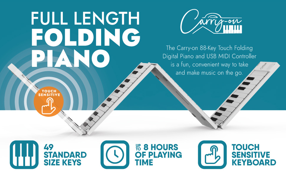 Amazon.com: Carry-on Folding Piano 88 Touch - Ultra-Portable
