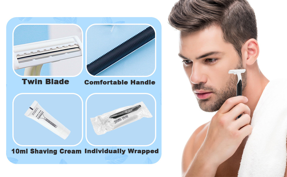 Disposable Razors in Bulk Pack of 30,Black Disposable