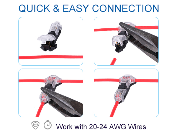 Brightfour Low Voltage Wire splice connectors - Pack of 12