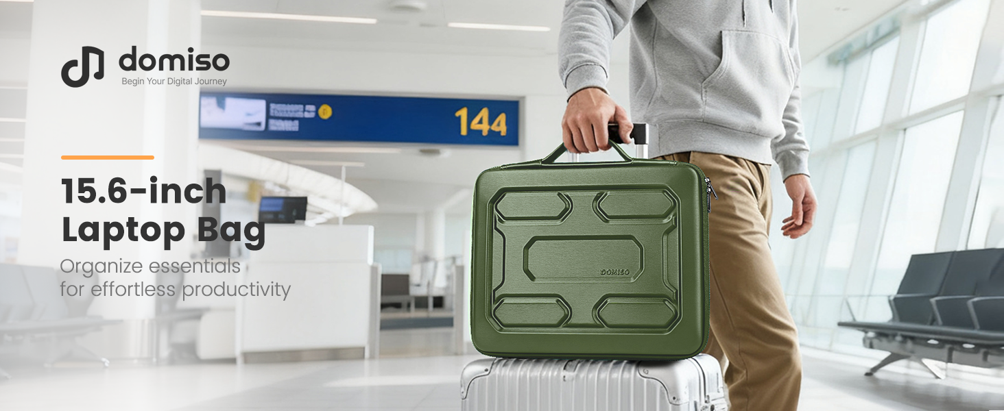 domiso 15.6 inch laptop sleeve with handle shockproof
