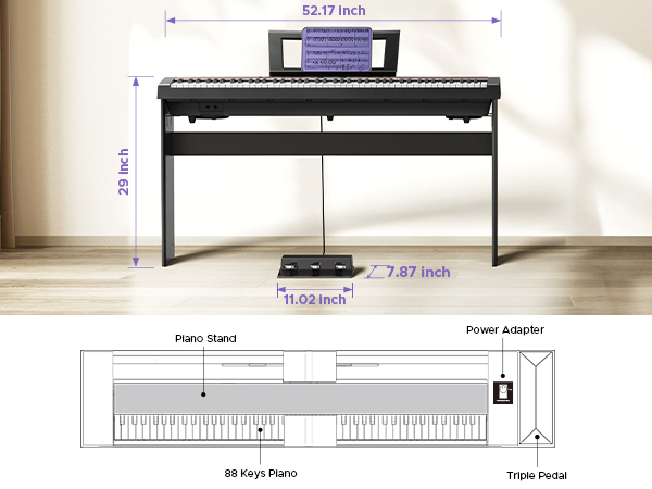 keyboard piano 88 keys