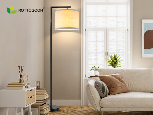 ROTTOGOON Floor Lamp for Living Room with 3-Color