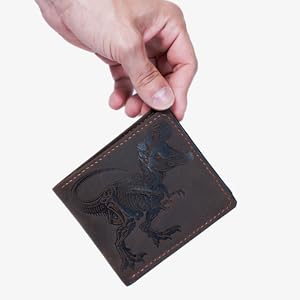 T-rex leather wallet