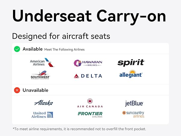 Stylish Lightweight Under Seat Luggage