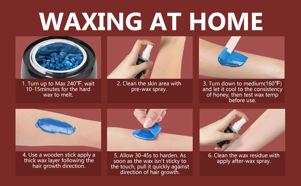 Waxing Kit Wax Warmer for Women Madors Wax Kit Wax Pot