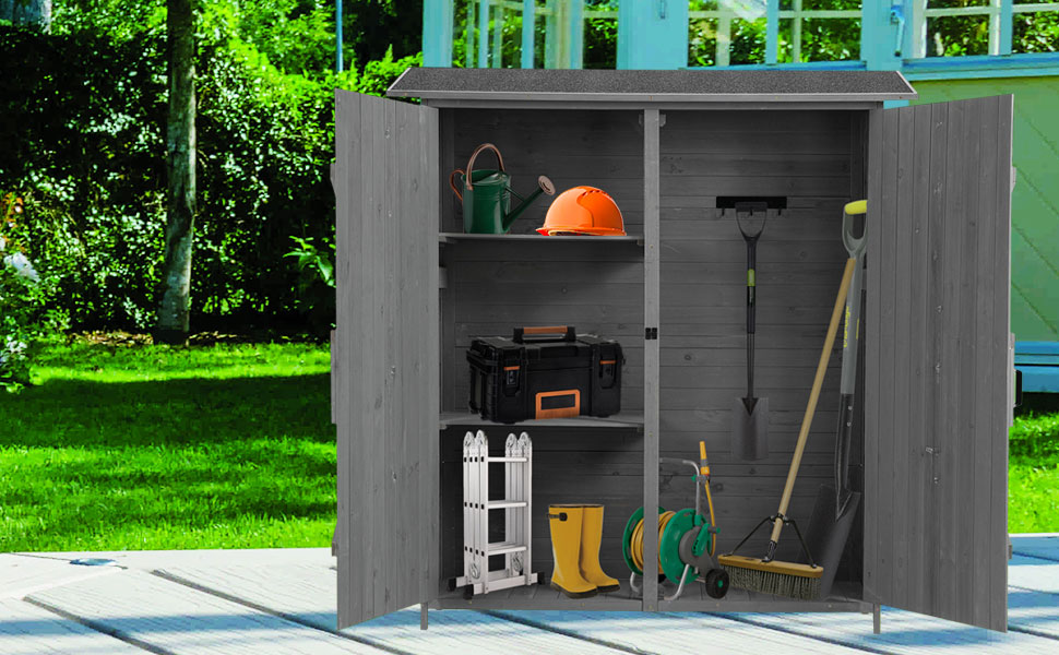 Outdoor Storage Shed 4x6 Ft, Outside Sheds & Outdoor