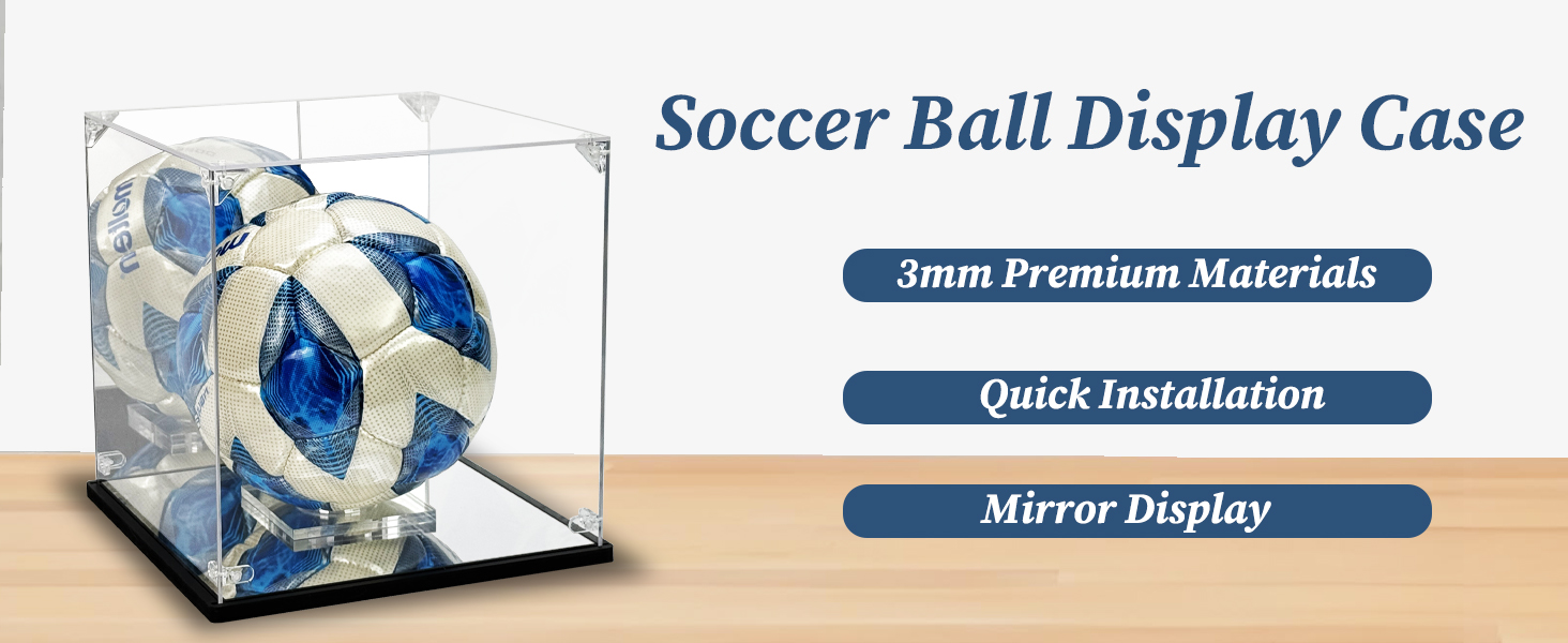 soccer ball display case