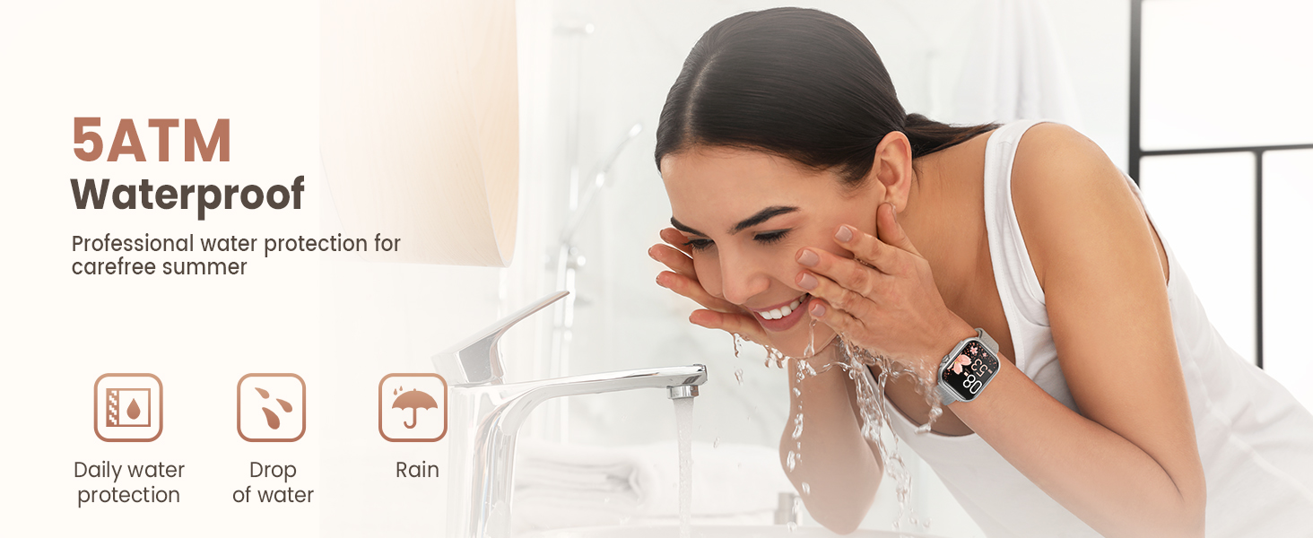 5ATM Waterproof Fitness Tracker