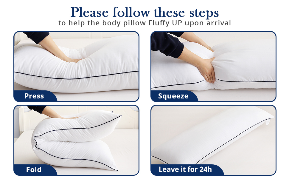 HYMOKEGE Body Pillows for Adults, Long Pillows for Sleeping