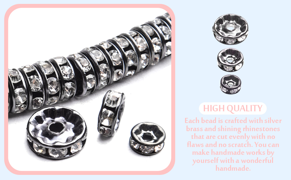 crystal spacer beads