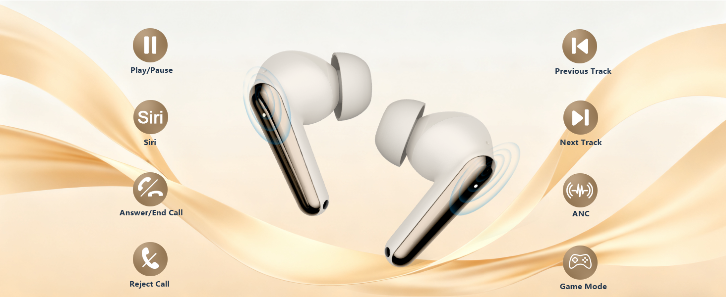 touch control earbuds
