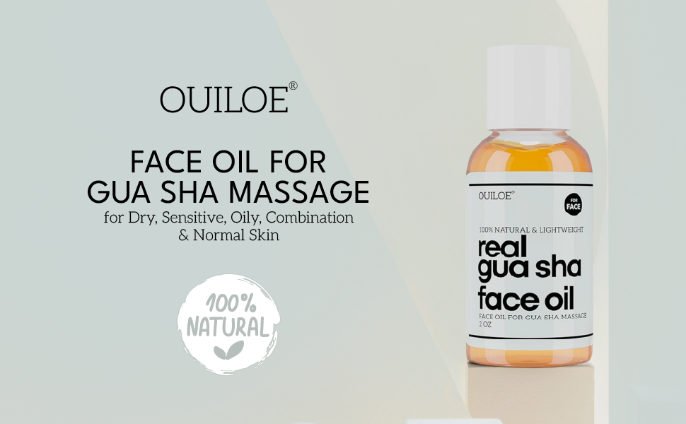 Ouiloe Real Gua Sha Oil Face Oil for Gua Sha Massage
