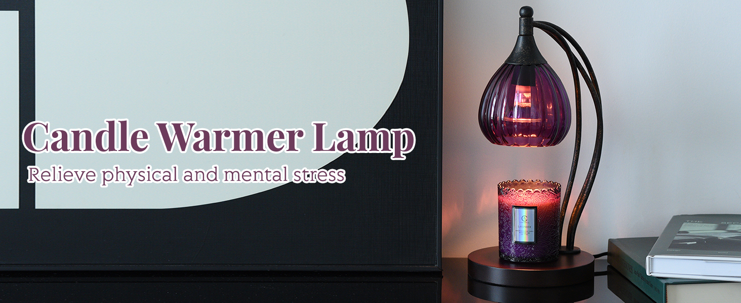 Candle Warmer Lamp with Timer Dimmer Candle Light Warmer