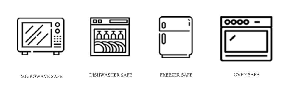 Oven-Dishwasher-Refrigerator Safe