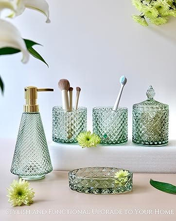 bathroom accessory set