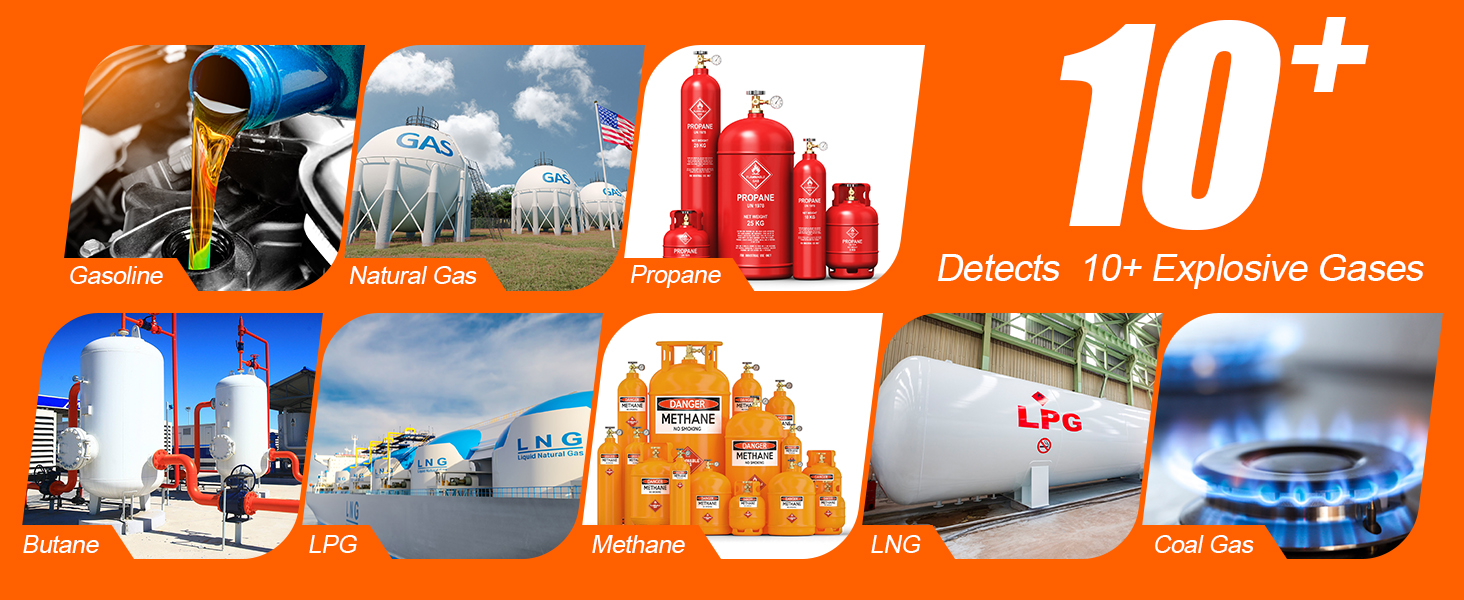 Detects 10+ Explosive gases