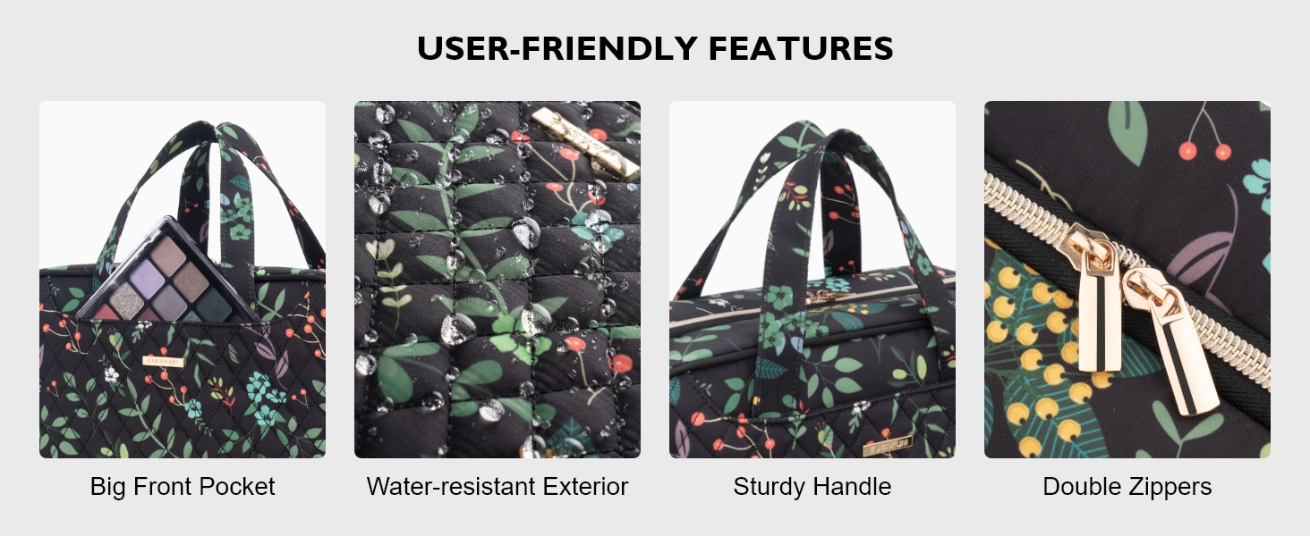 Everfun Hanging Travel Toiletry Bag for Women