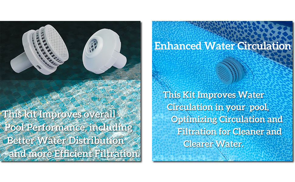 Sharutia Pool Inlet Strainer Water Jet Connector Kits