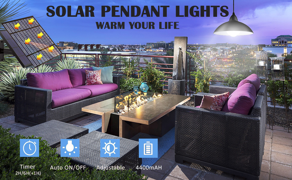 Wucgea Solar Powered Outdoor Shed Lights Cool White IP65 Waterproof