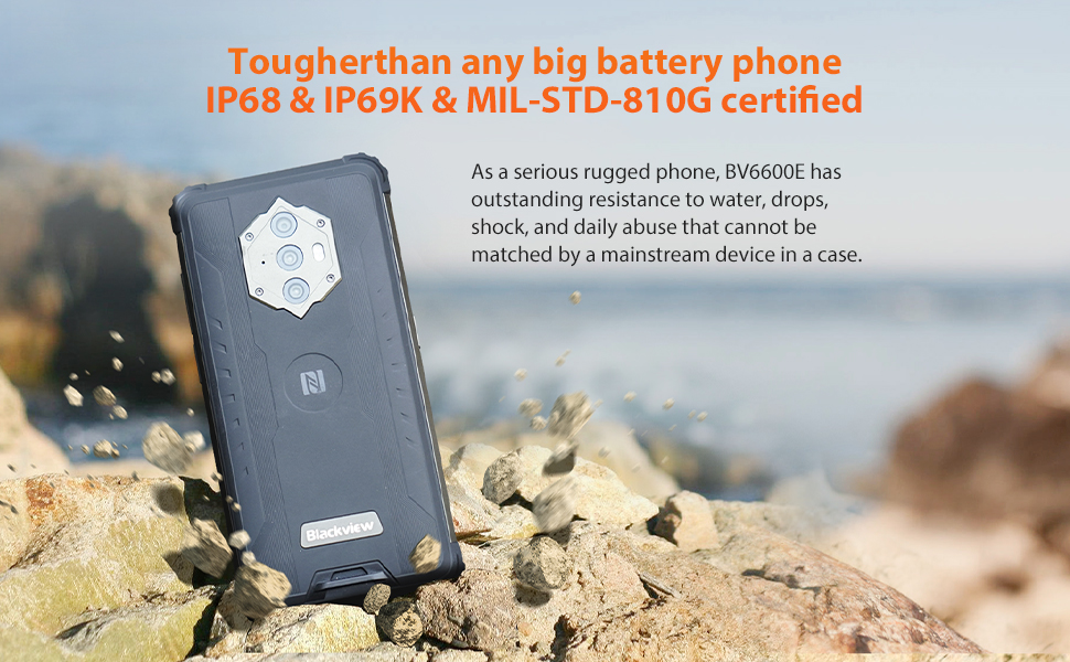 Blackview BV6600E 5.7インチ 32GB Android 11 Blackview BV6600E 8580mAh Ruggedized Phone | Blackview