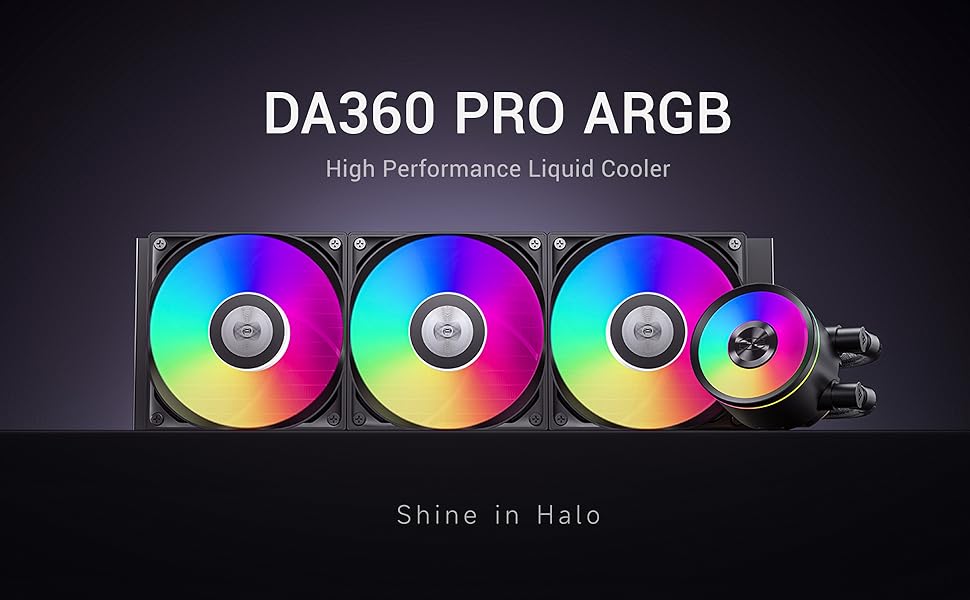 PCCOOLER CPS DA360 PRO ARGB Liquid Cooler 360mm AIO Black