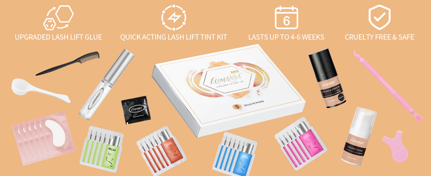 Lash Lift and Tint Kit Professional, Lomansa Lash Lift Glue with
