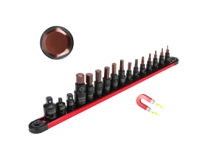 16-Piece Tamper Proof Torx Star Bit Socket Set – T8-T60, 1/4