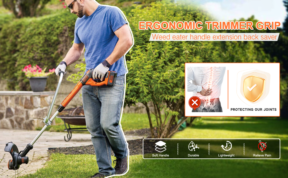 String Trimmers Handle,Ergonomic Trimmer Grip, Weed Eater