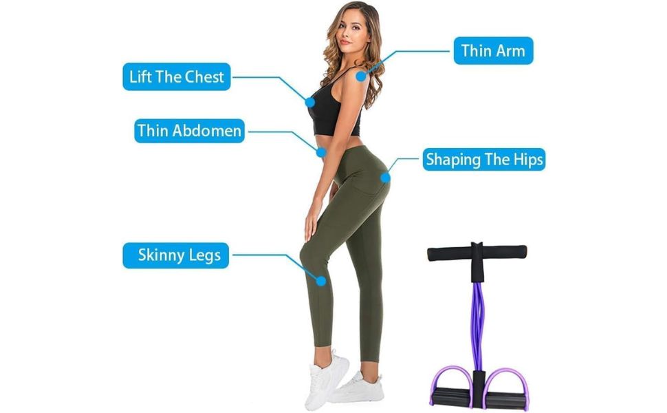4-Tube Resistance Band Exercise Equipment