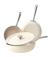 Redchef Nonstick Frying Pans Set. 4-Piece Ceramic Cookware Set. 8 9.5 11 Saute Pan Skillet. No...