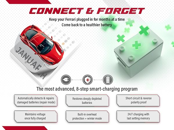 メンテナンス Ferrari Battery Charger and Conditioner Ferrari Battery Conditioner — Miller Motorcars Boutique