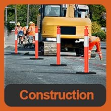 45 Inches Traffic Delineator Posts orange