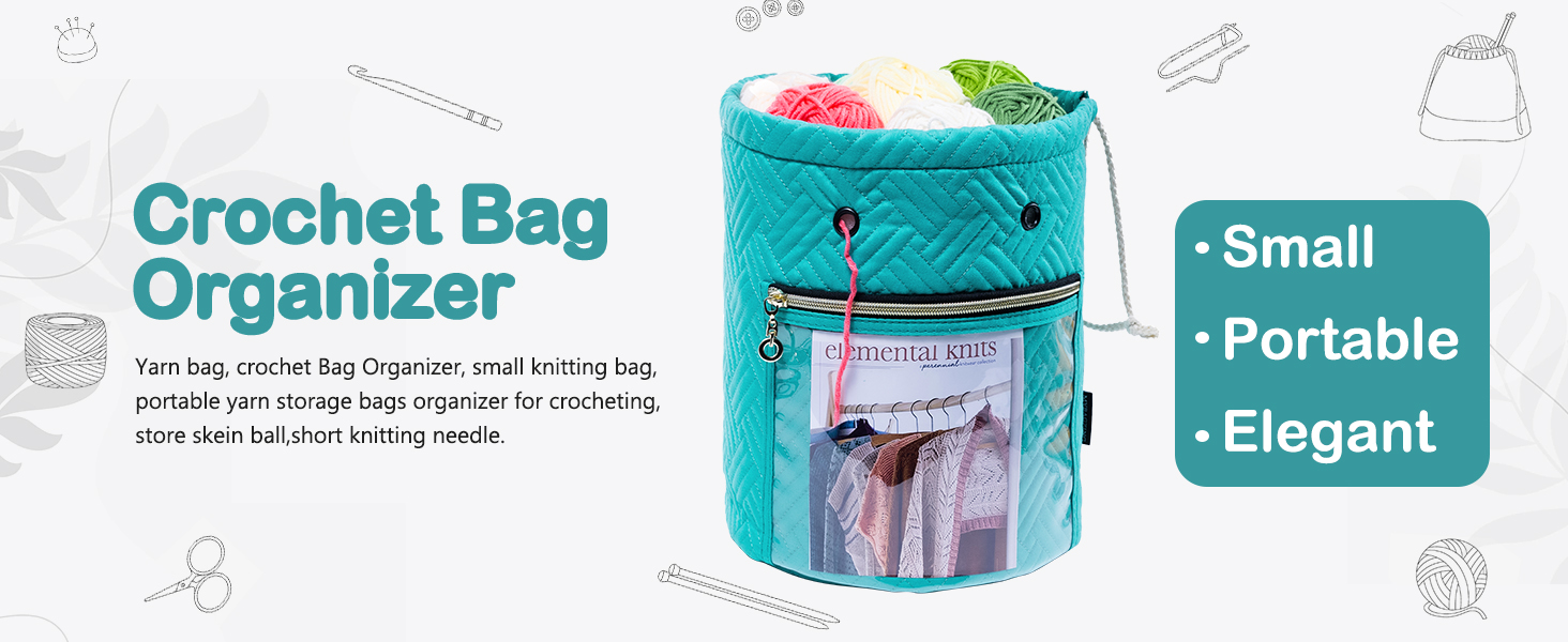 Small Crochet Bag Organizer