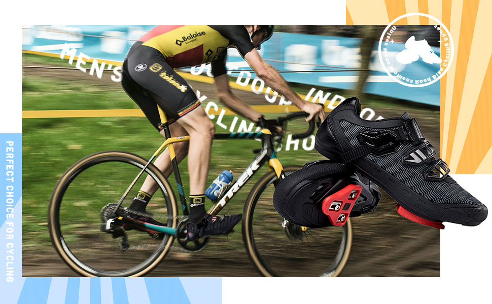 Unisex Cycling Shoes Compatible with Peloton,Womens Indoor Road Bike Shoes with Look Delta Cleat