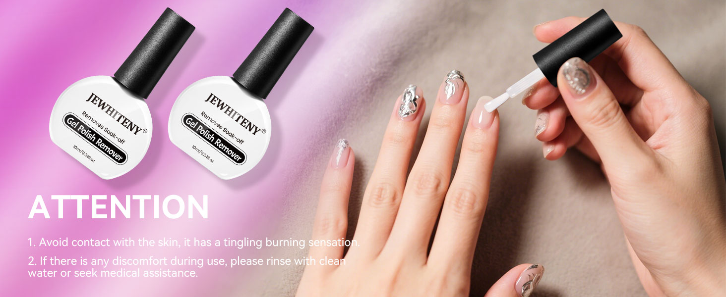 2pcs 10ml gel nail remover