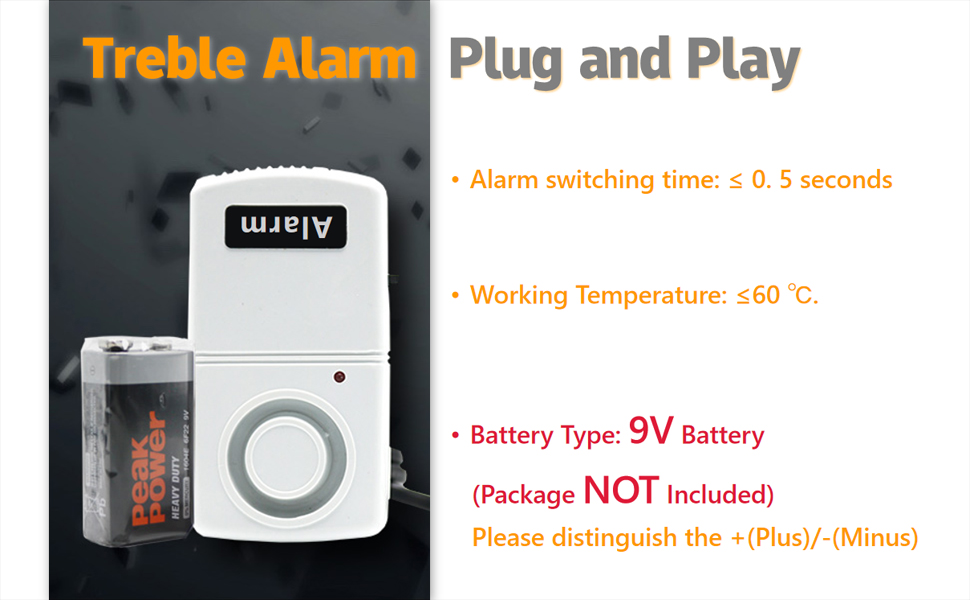 Power Failure Alarm, Bewinner Power Out/Failure Alarm LED Indicator