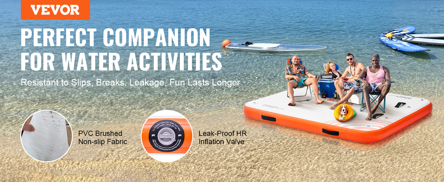 inflatable floating dock