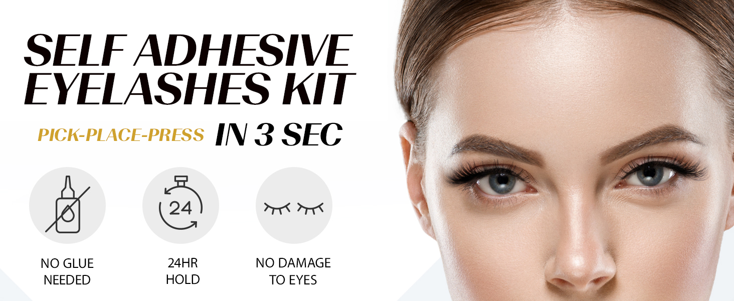 self adhesive eyelashes clusters kit